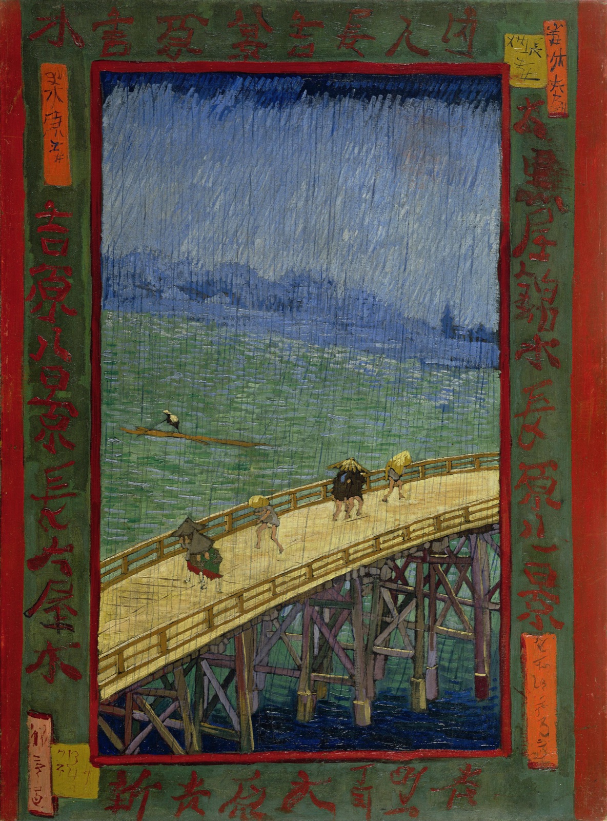 Bridge in the Rain (after Hiroshige) — Vincent van Gogh