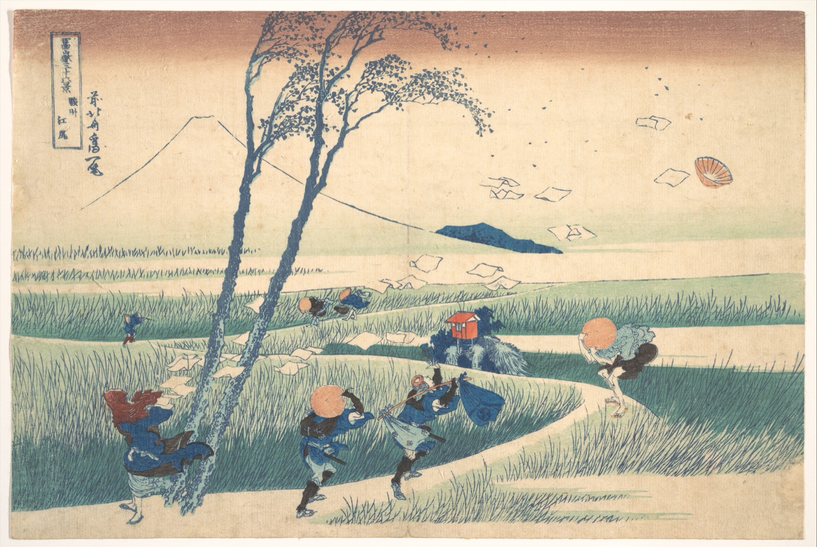 Ejiri in Suruga Province (Sunshū Ejiri) — Katsushika Hokusai